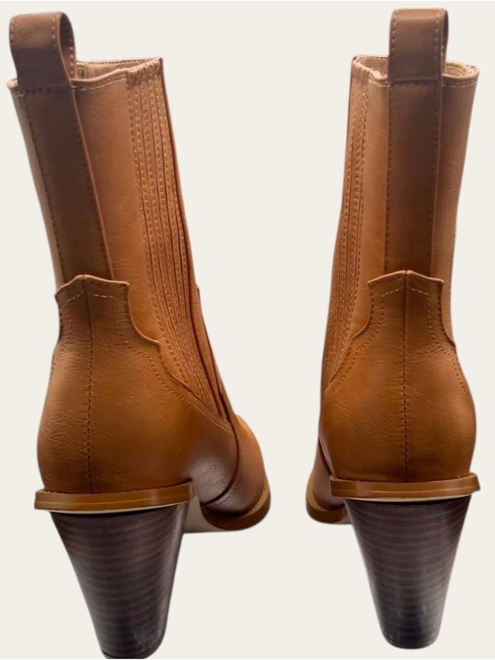 Billini Skyler Western Cowboy Boots Camel Pointed Toe Size 8 NIB - Picture 4 of 10